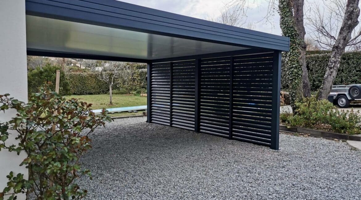 carport sur mesure réalisé à Vernon (27200)