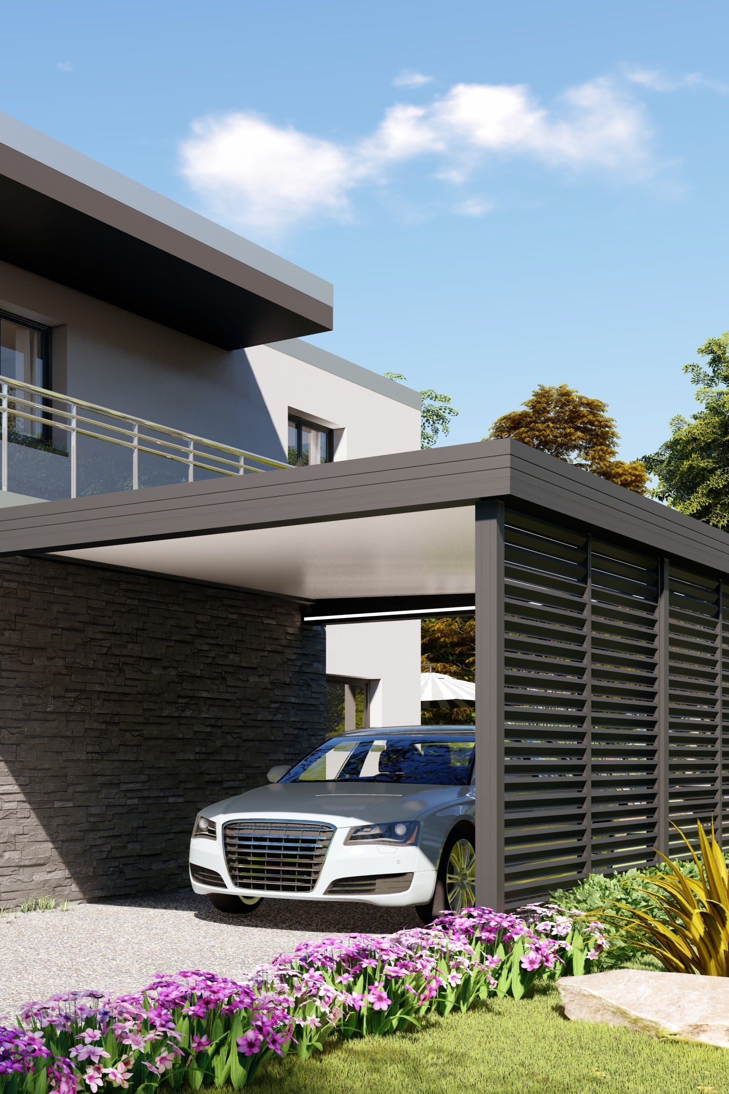 Carport aluminium fermetures ventoises