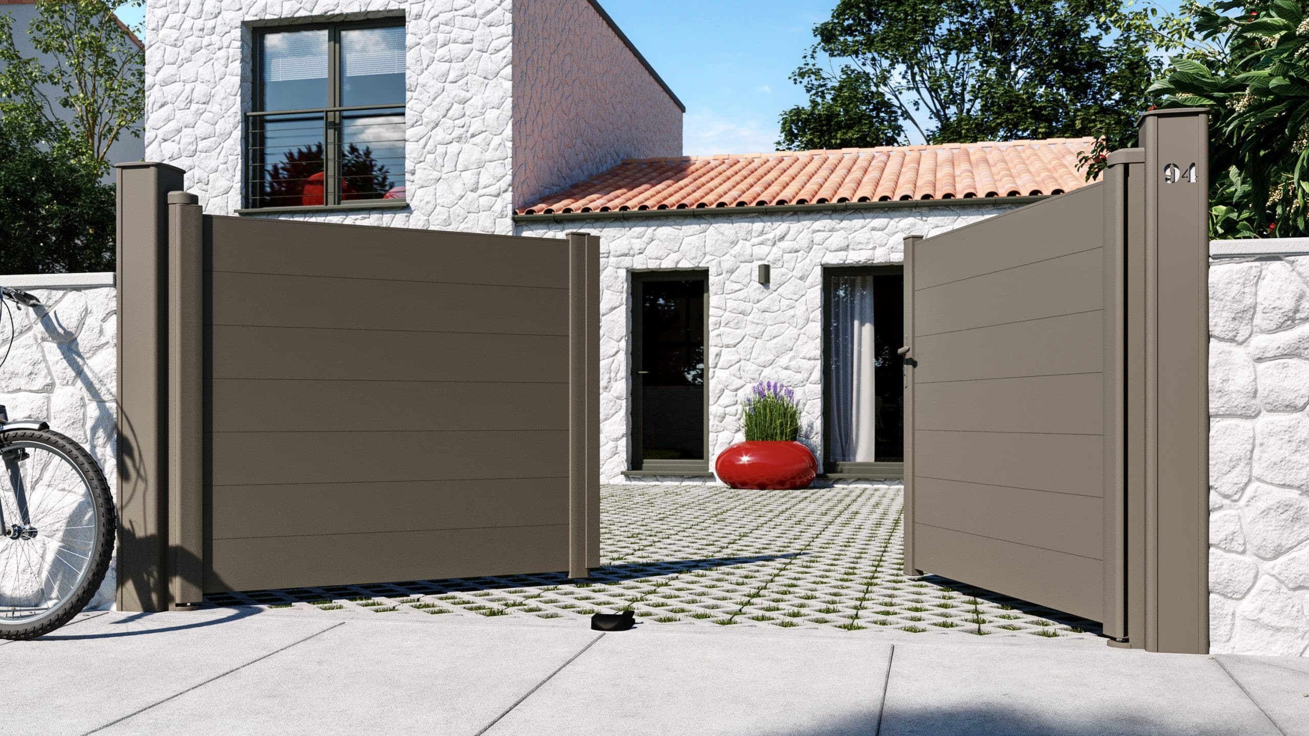 Portail aluminium sur mesure