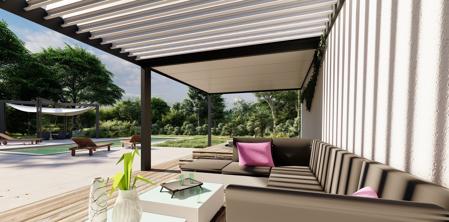 Pergola bioclimatique aluminium