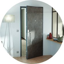 Porte blindée appartement design