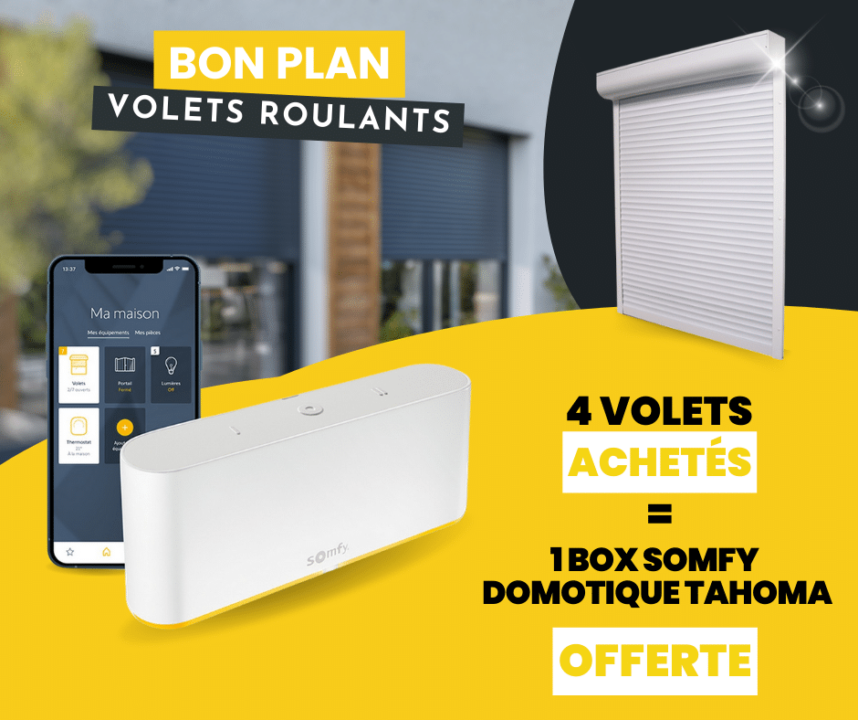 Offre volets roulant box domotique Tahoma SOMFY