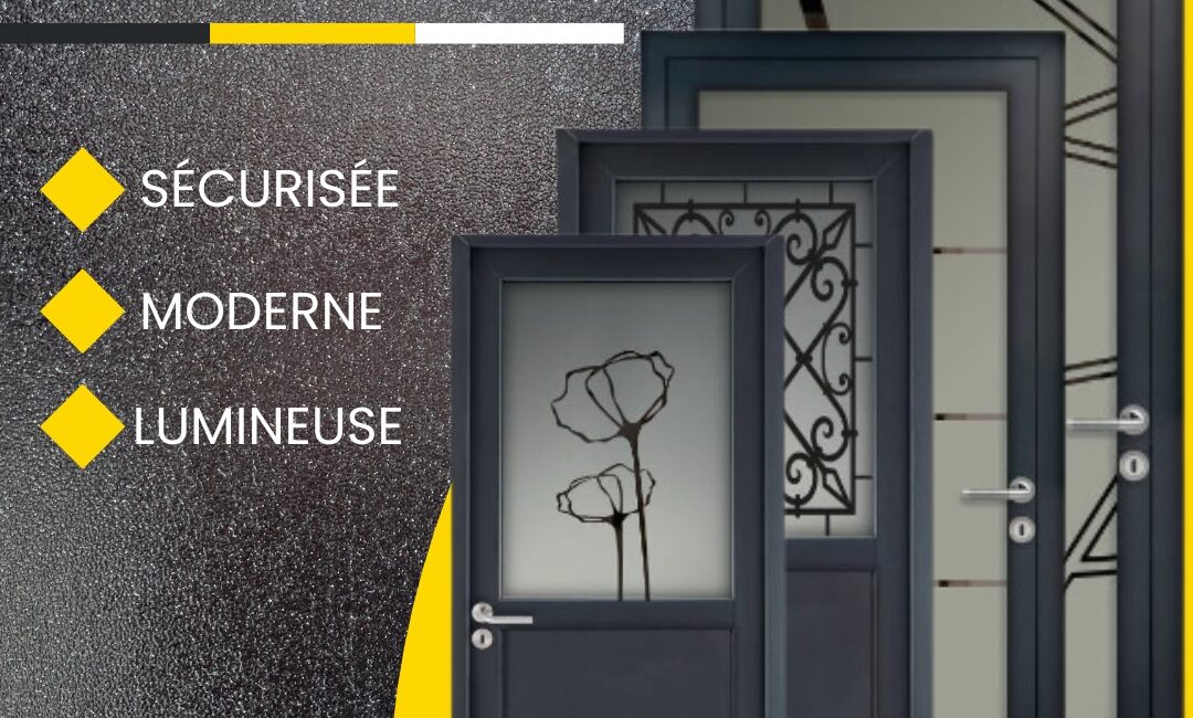 Porte entrée vitrée Fermetures Ventoises