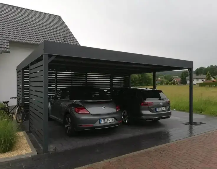 Carport double pour voiture