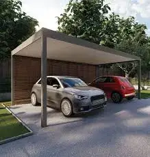 Carport grande taille en aluminium