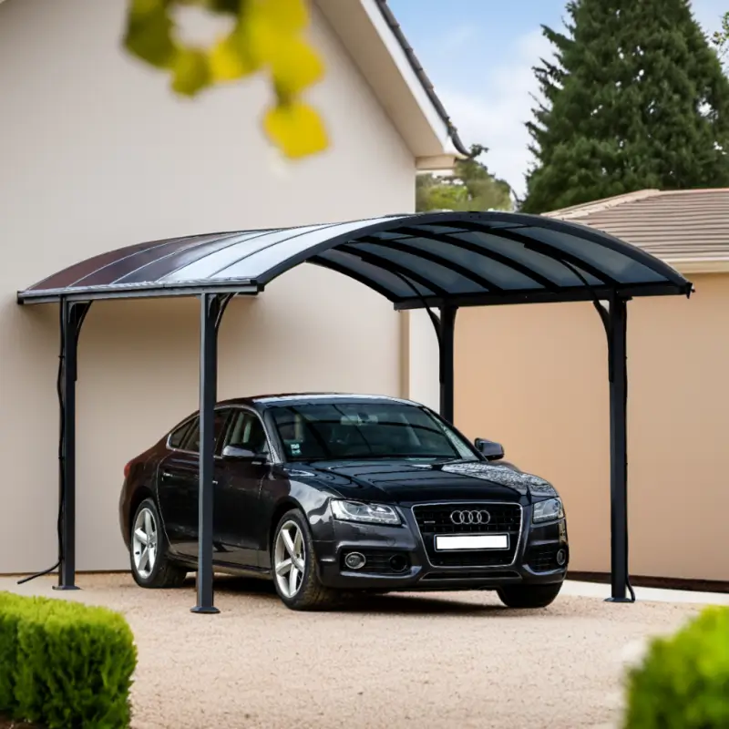 Carport voiture vouté