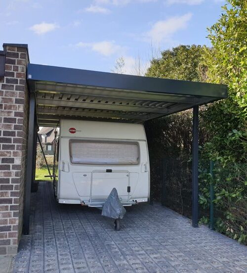 carport en aluminium pour camping car