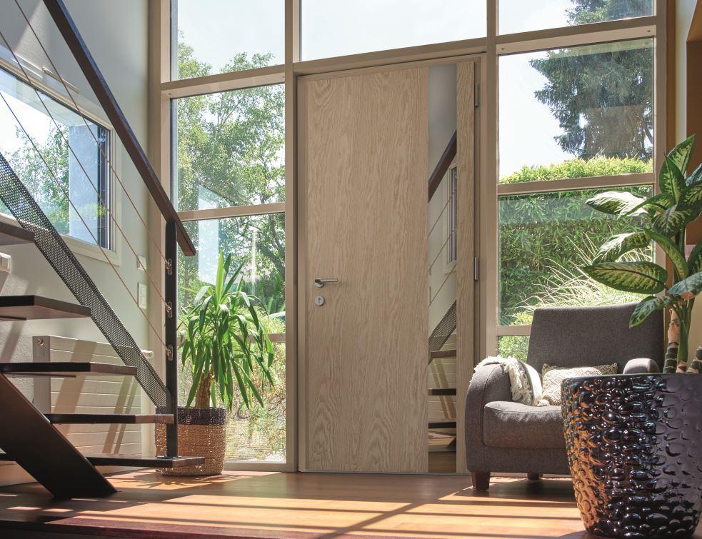 porte d'entrée en bois