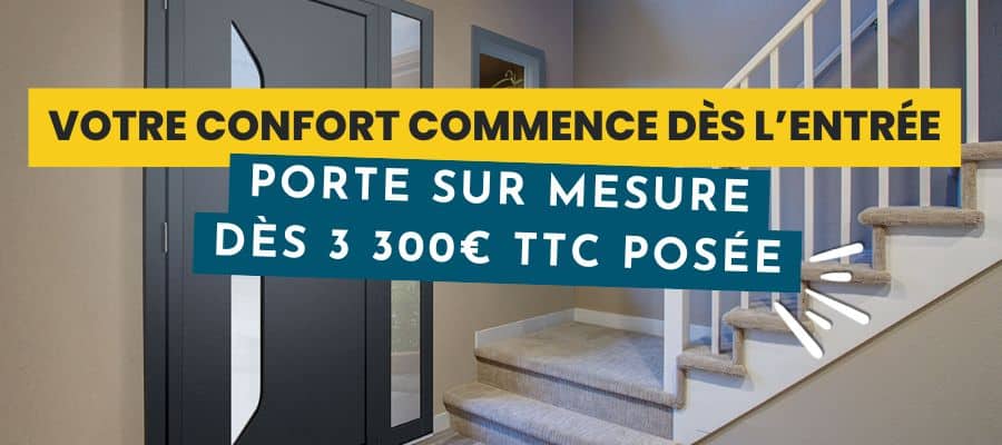 Mois porte entrée sur mesure Fermetures Ventoises