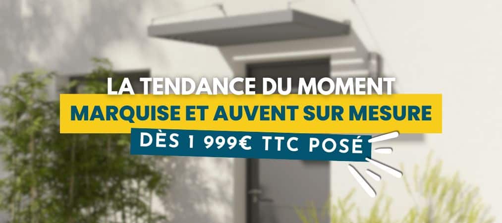 Marquise et auvent sur mesure Fermetures Ventoises
